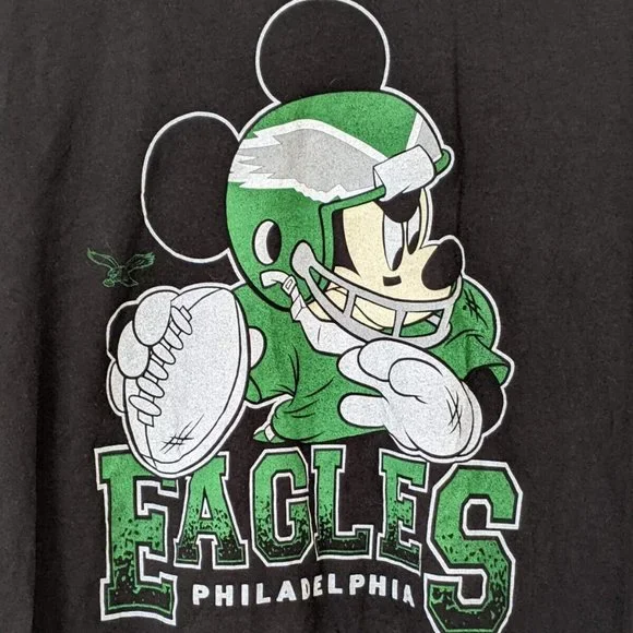 Tops Philadelphia Eagles Mickey Mouse Shirt Dsney Junk Food